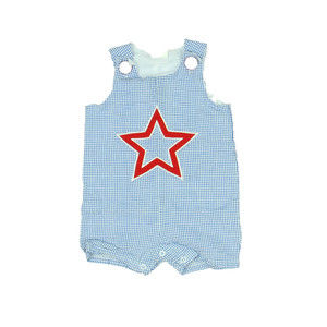 Little Wishes Boys Red | White | Blue Romper size: 6-12 Months